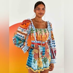 Farm Rio Stitches romper size M